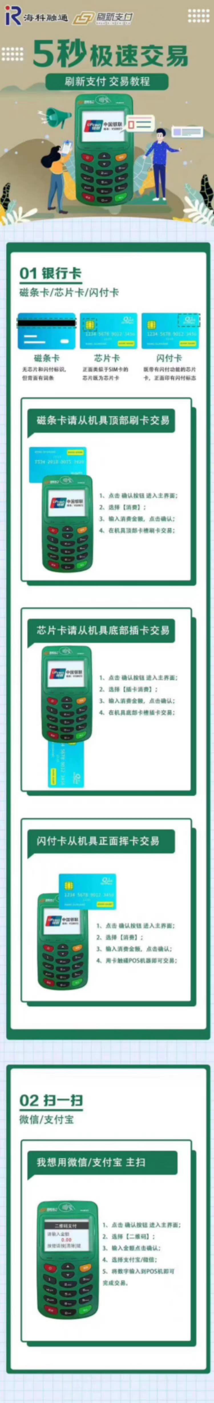 刷新支付POS机刷卡交易操作步骤！